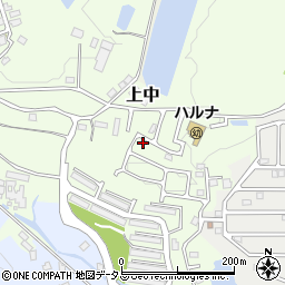 奈良県香芝市上中1246-13周辺の地図