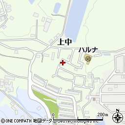 奈良県香芝市上中1246-14周辺の地図