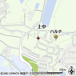 奈良県香芝市上中1246-18周辺の地図