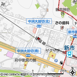 広島県府中市中須町66周辺の地図