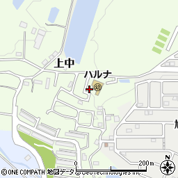 奈良県香芝市上中1231周辺の地図