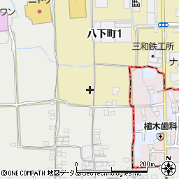 大阪府堺市東区八下町1丁46周辺の地図