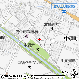 広島県府中市中須町803周辺の地図