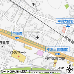 広島県府中市中須町132周辺の地図