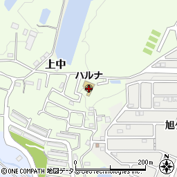 奈良県香芝市上中1176-1周辺の地図
