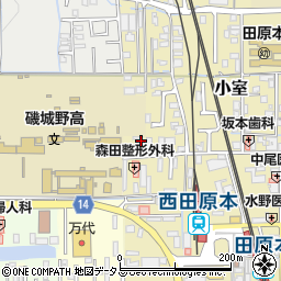 奈良県磯城郡田原本町250周辺の地図