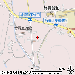 広島県福山市神辺町下竹田39周辺の地図