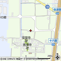 奈良県磯城郡田原本町十六面周辺の地図
