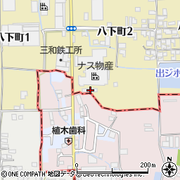 大阪府堺市東区八下町2丁49周辺の地図