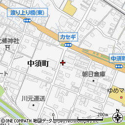 広島県府中市中須町374周辺の地図