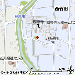 西竹田大字公園周辺の地図