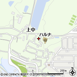 奈良県香芝市上中1231-18周辺の地図