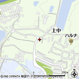 奈良県香芝市上中1252-1周辺の地図