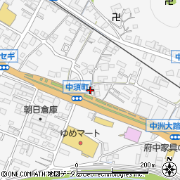 広島県府中市中須町309周辺の地図