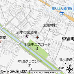 広島県府中市中須町805周辺の地図