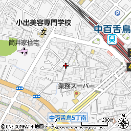 大阪府堺市北区中百舌鳥町4丁509周辺の地図