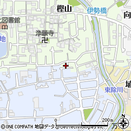大阪府羽曳野市樫山180周辺の地図