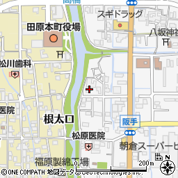 奈良県磯城郡田原本町阪手504-5周辺の地図