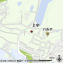 奈良県香芝市上中1248周辺の地図
