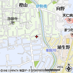 大阪府羽曳野市樫山171周辺の地図