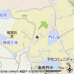岡山県浅口市金光町下竹79周辺の地図