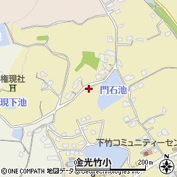 岡山県浅口市金光町下竹276周辺の地図