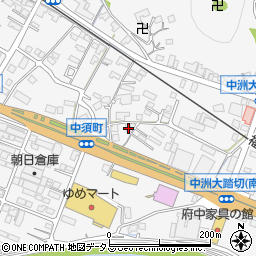 広島県府中市中須町133周辺の地図