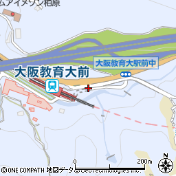 大阪教育大前駅周辺の地図