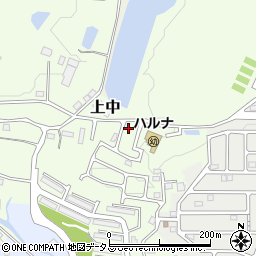 奈良県香芝市上中1245-5周辺の地図