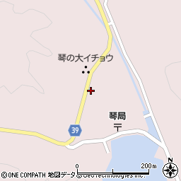 長崎県対馬市上対馬町琴733周辺の地図