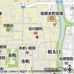 奈良県磯城郡田原本町712周辺の地図