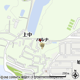 奈良県香芝市上中1231-15周辺の地図