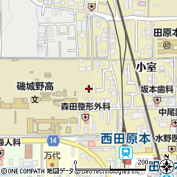 奈良県磯城郡田原本町室町周辺の地図