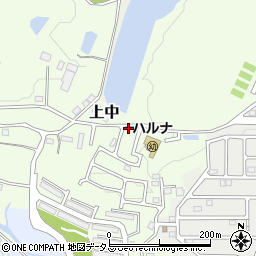 奈良県香芝市上中1245-4周辺の地図