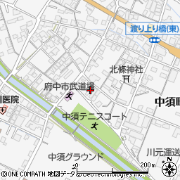 広島県府中市中須町829周辺の地図