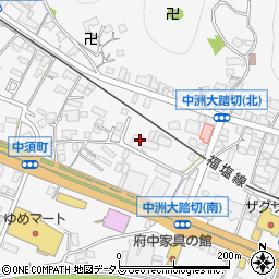 広島県府中市中須町167周辺の地図