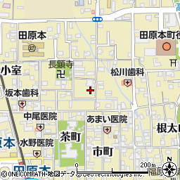 奈良県磯城郡田原本町343-4周辺の地図