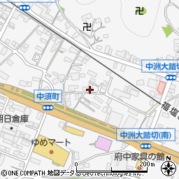 広島県府中市中須町160周辺の地図