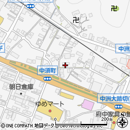 広島県府中市中須町159周辺の地図