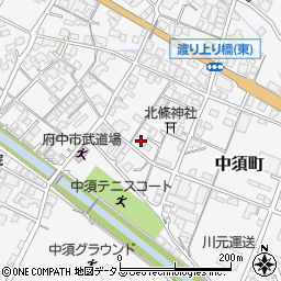 広島県府中市中須町809周辺の地図