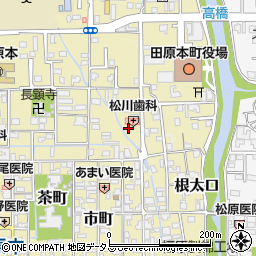 奈良県磯城郡田原本町713周辺の地図