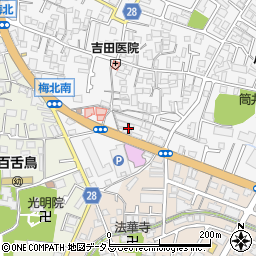 池田泉州銀行もず支店周辺の地図