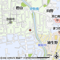 大阪府羽曳野市樫山168周辺の地図