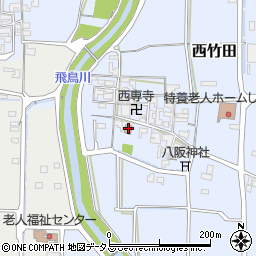 西竹田公民館周辺の地図