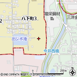 大阪府堺市東区八下町3丁123周辺の地図