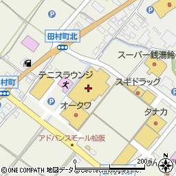ホームセンターコーナンアドバンスモール松阪店周辺の地図