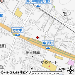 広島県府中市中須町304周辺の地図