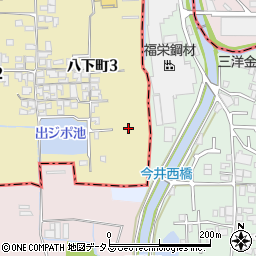 大阪府堺市東区八下町3丁102周辺の地図