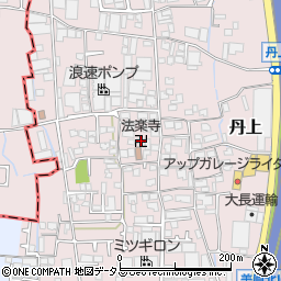 法楽寺周辺の地図