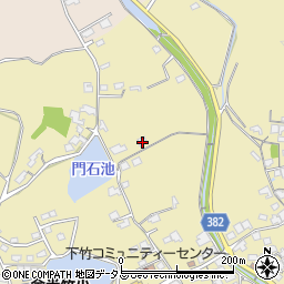 岡山県浅口市金光町下竹186-1周辺の地図